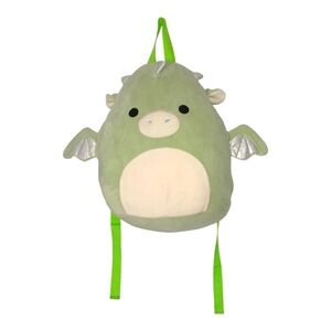 Squishmallows Drew The Dragon 12" Green Backpack Bag